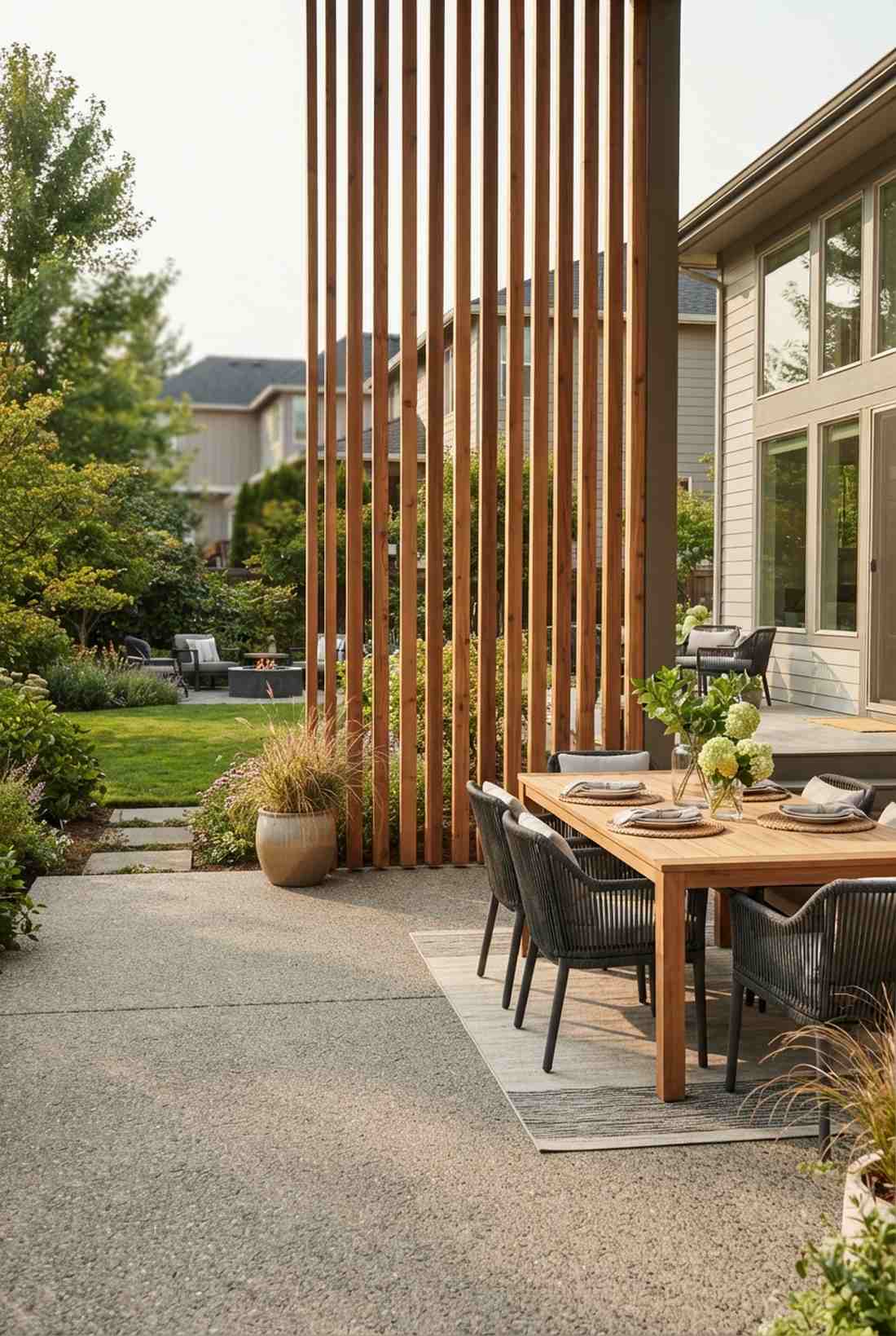 vertical slat fence sections