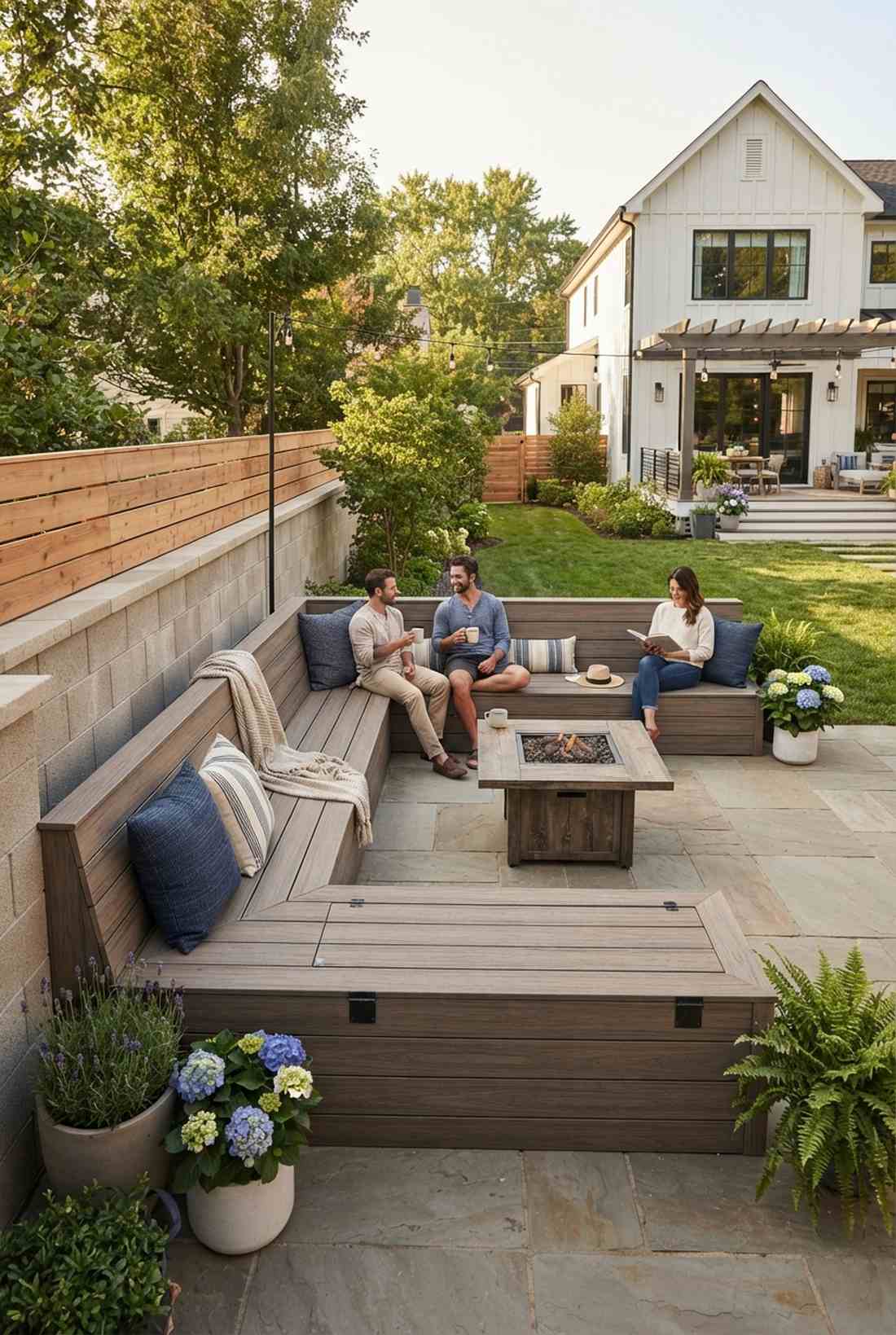 built in bench seating