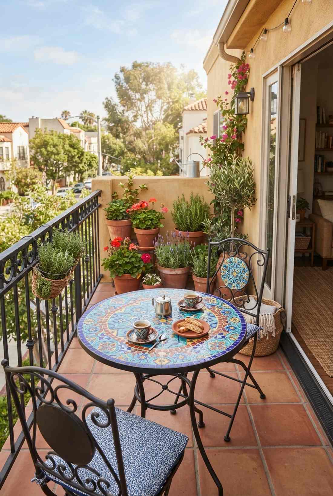 ceramic mosaic bistro set