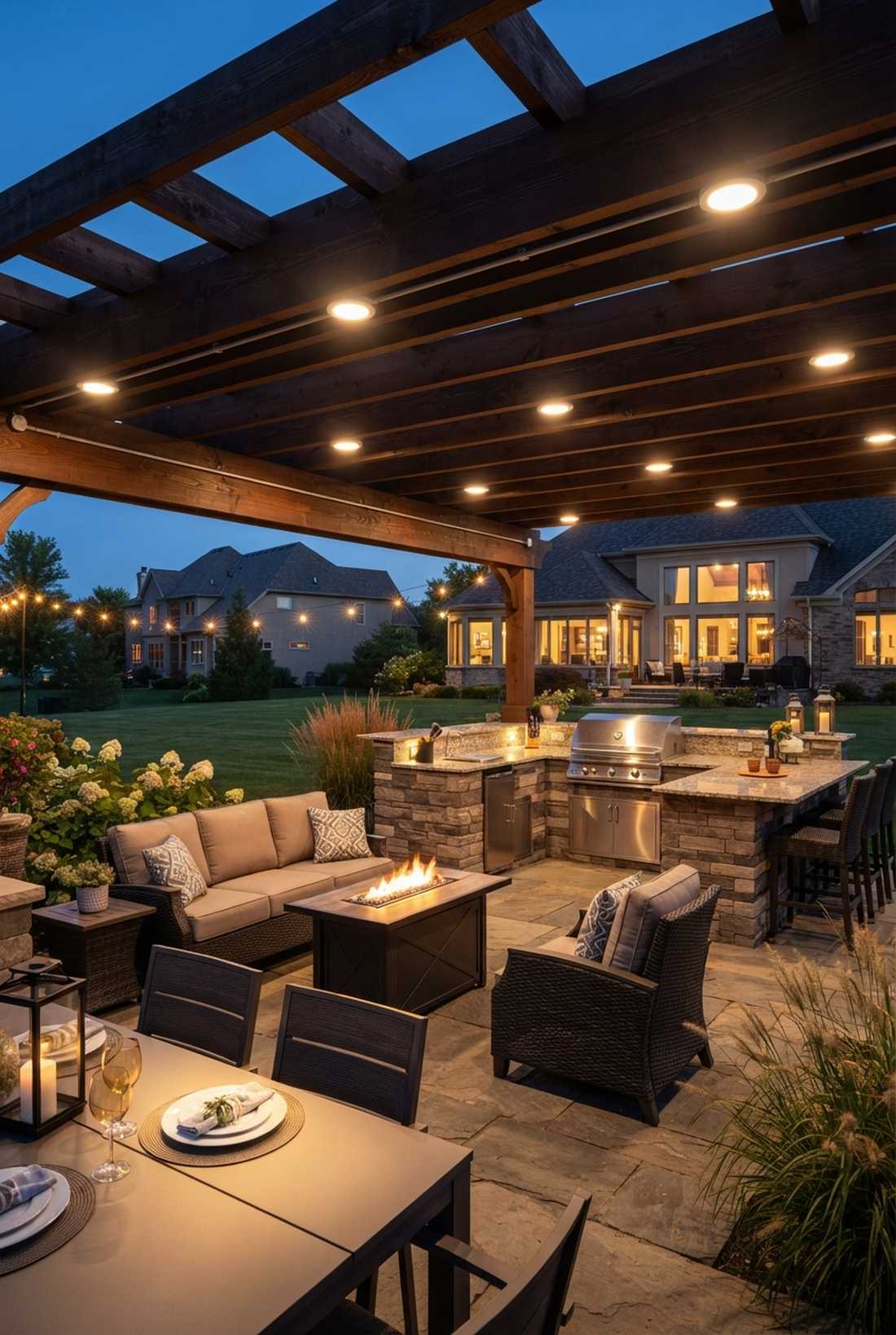 downlighting from overhead structures