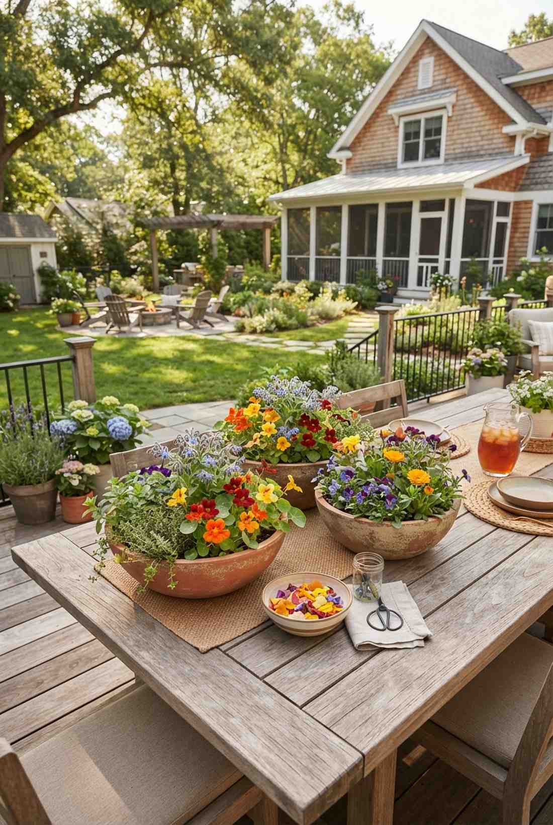 edible flower cutting garden