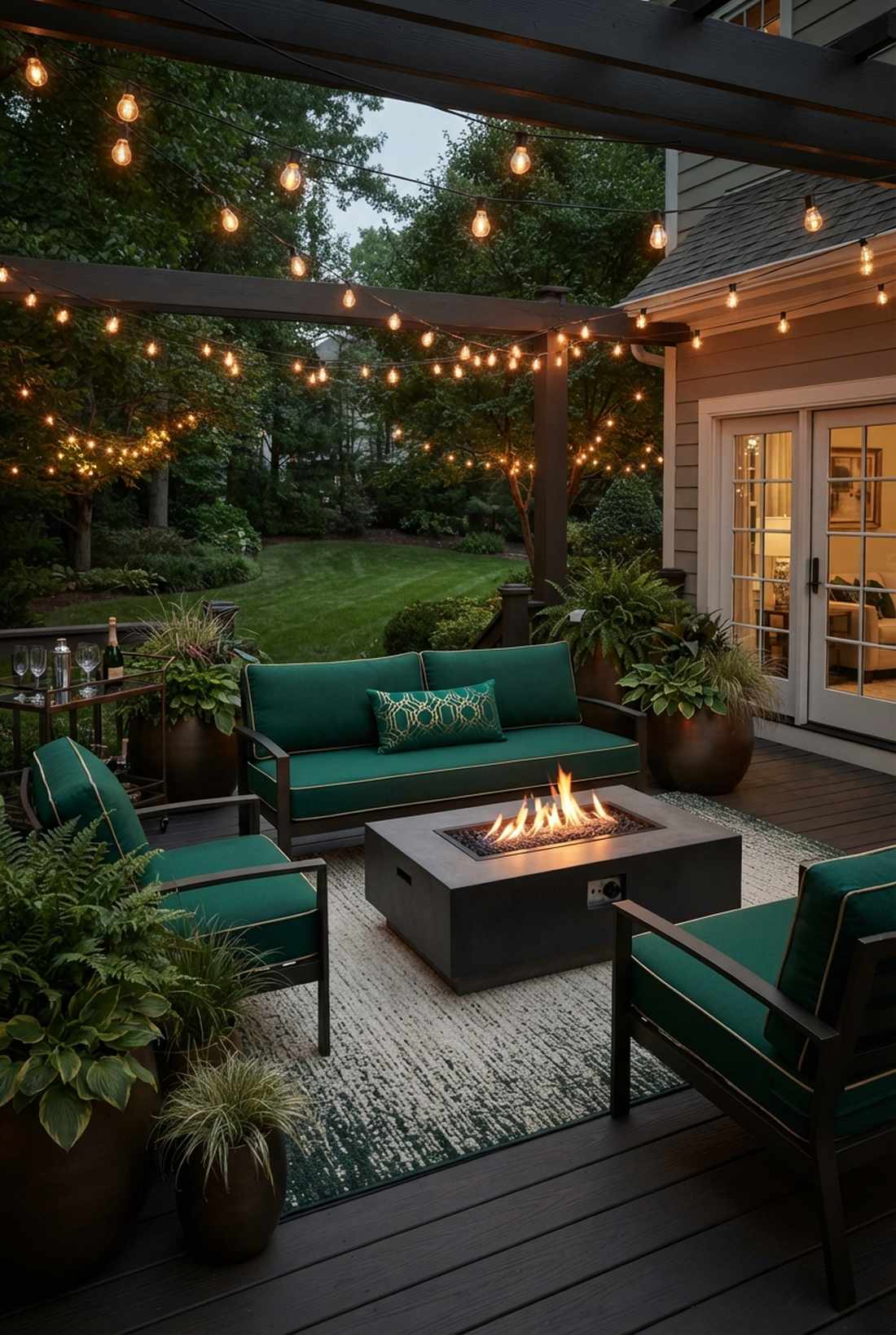 emerald green and gold elegance