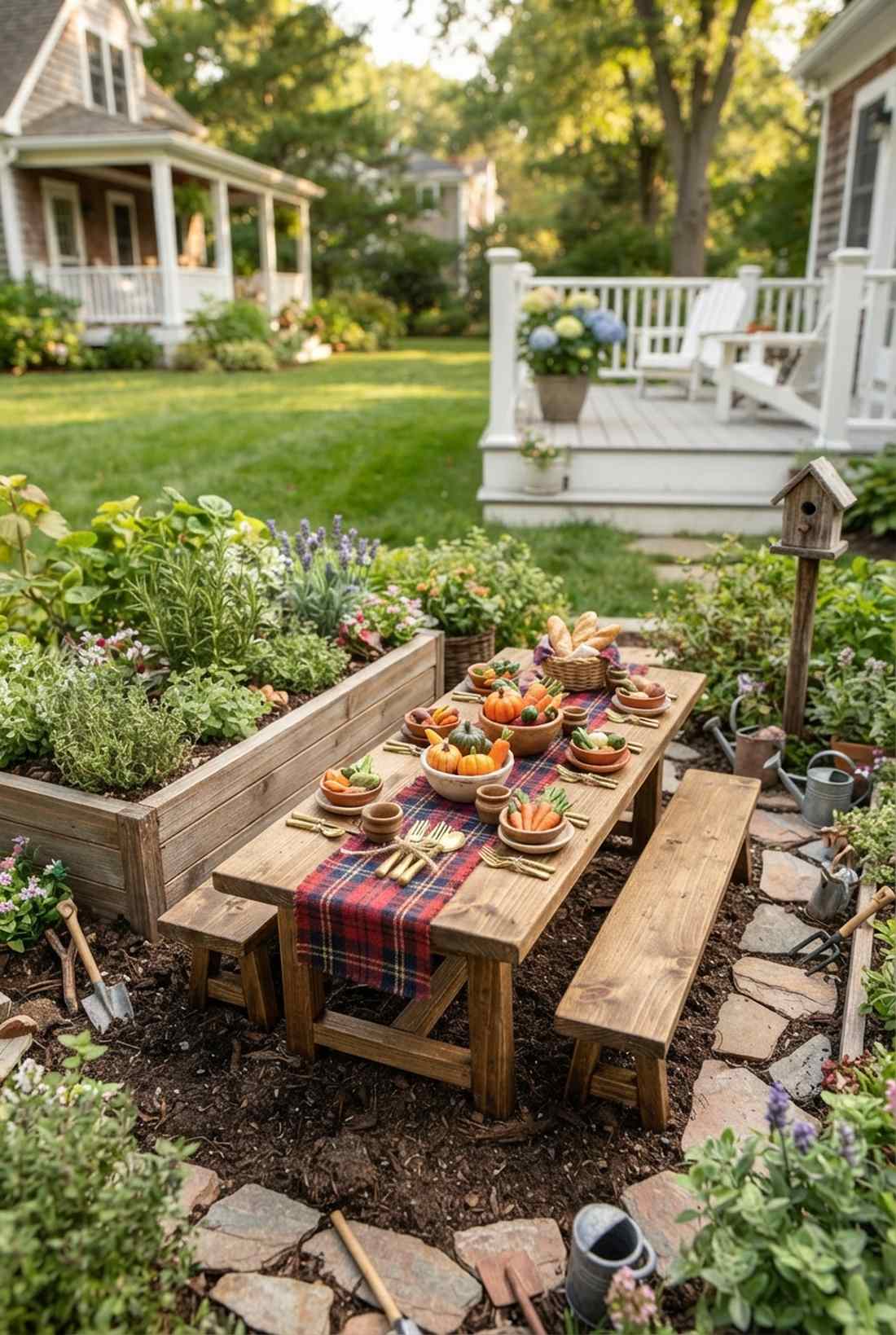 farmhouse trestle table