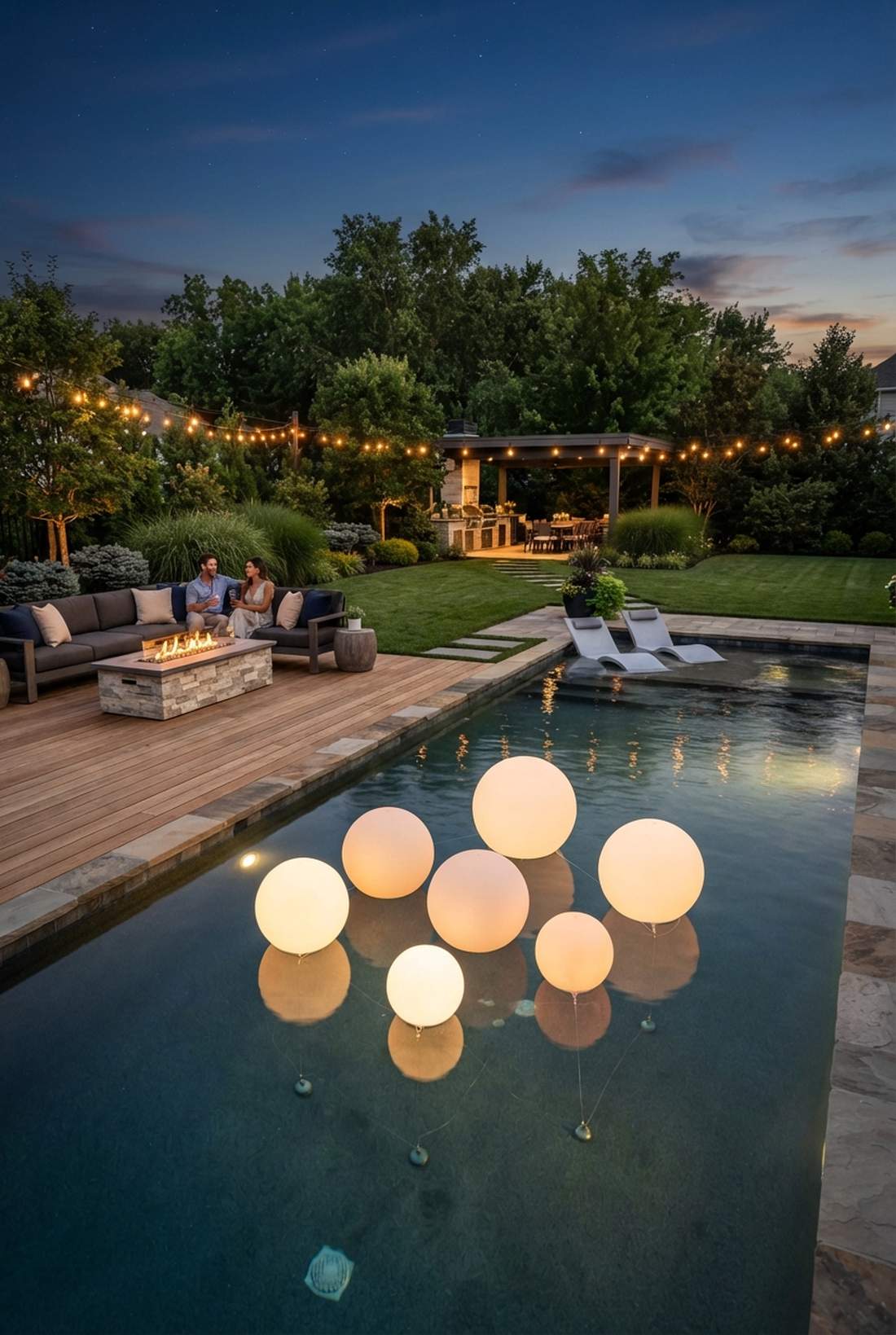 floating led orbs