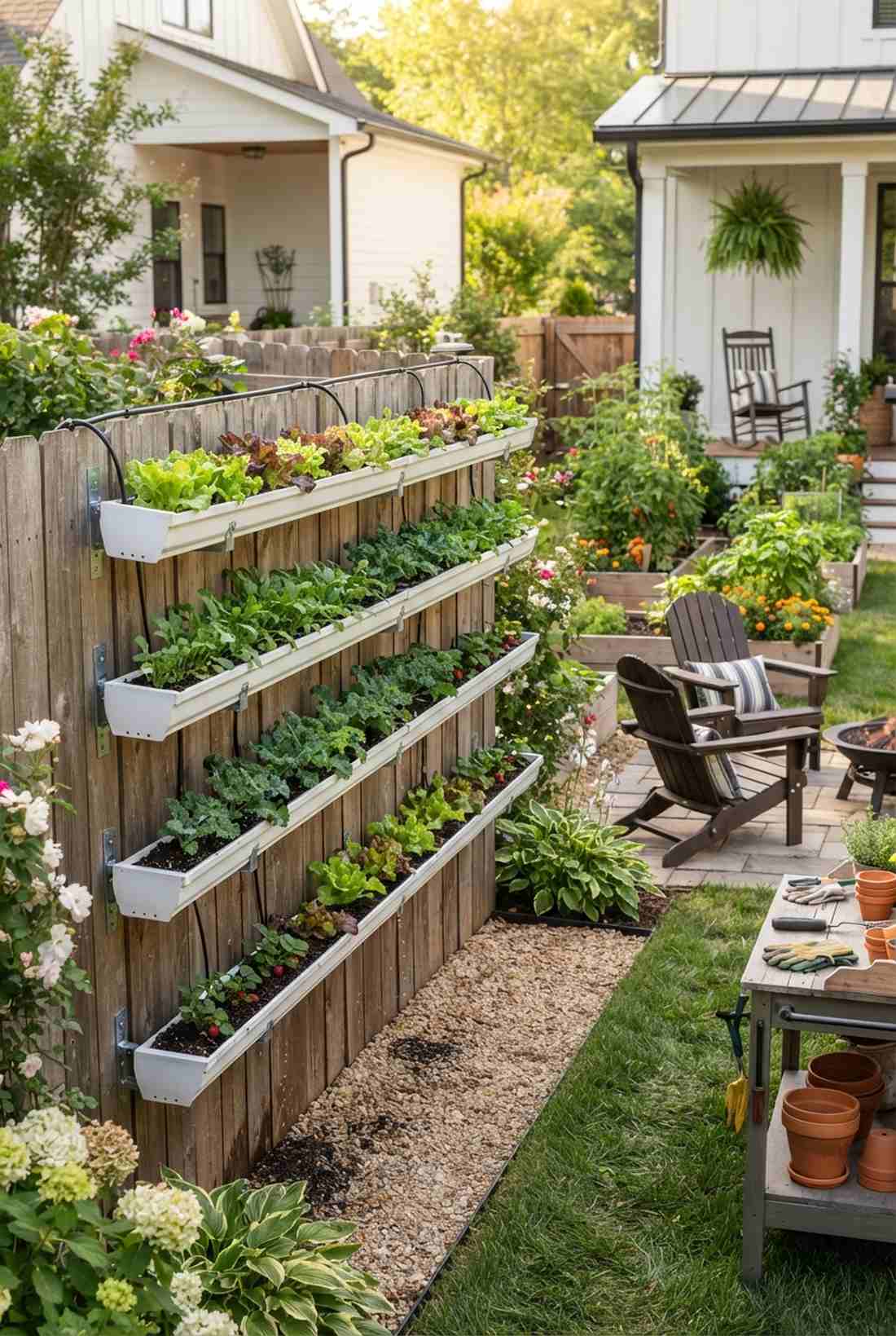 gutter garden rails