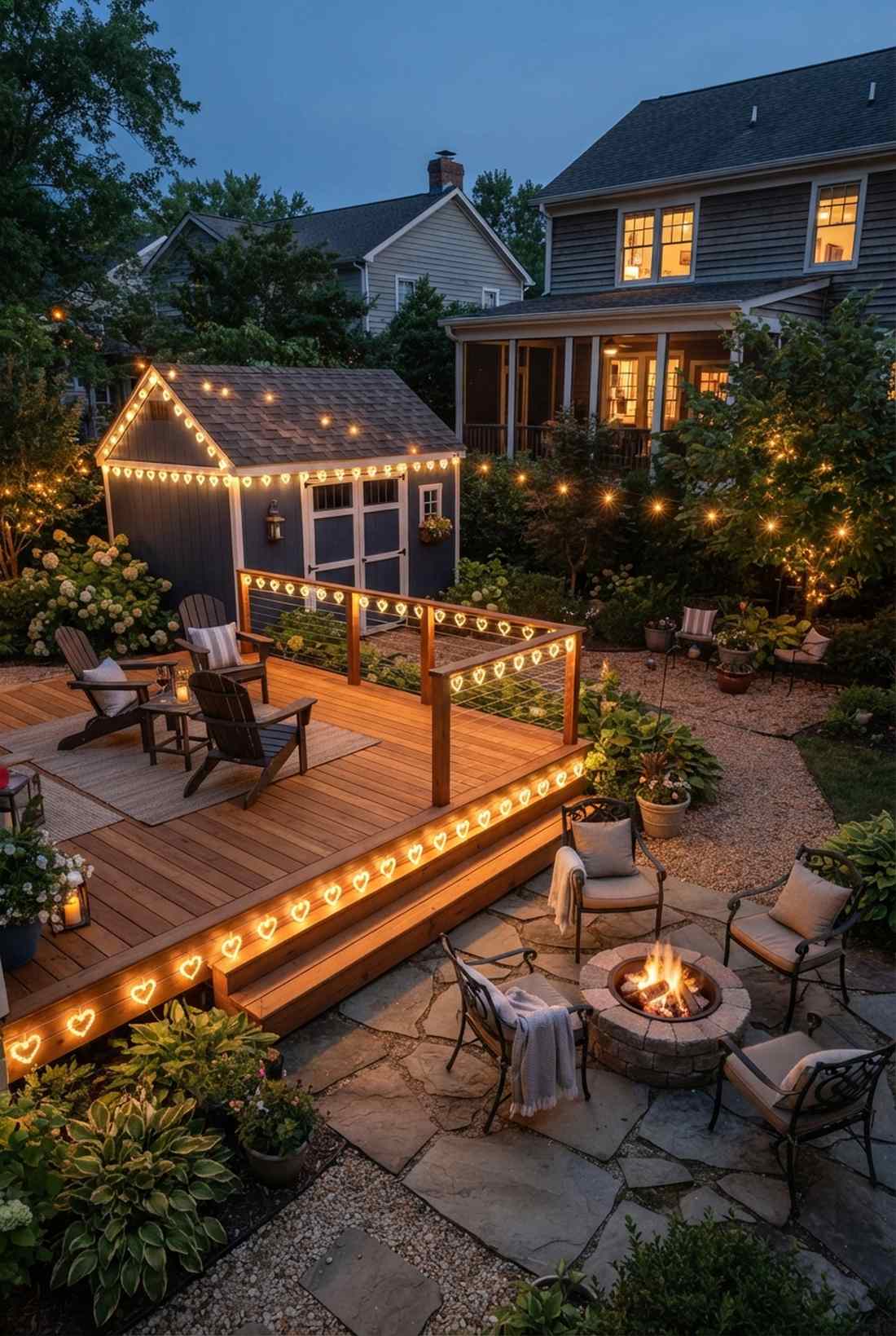 heart string border lighting