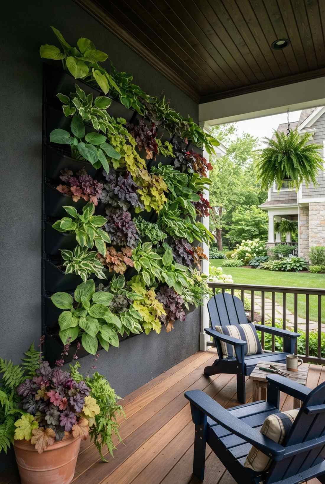 hosta and heuchera panels