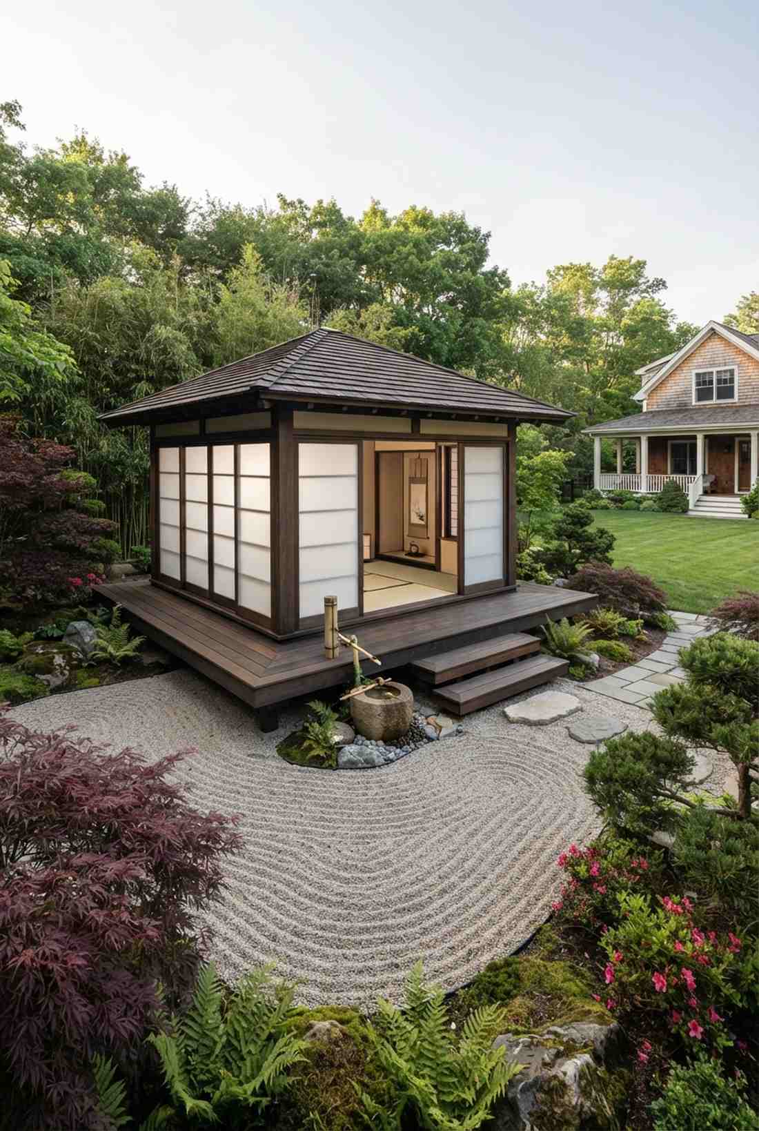 japanese influenced tea house