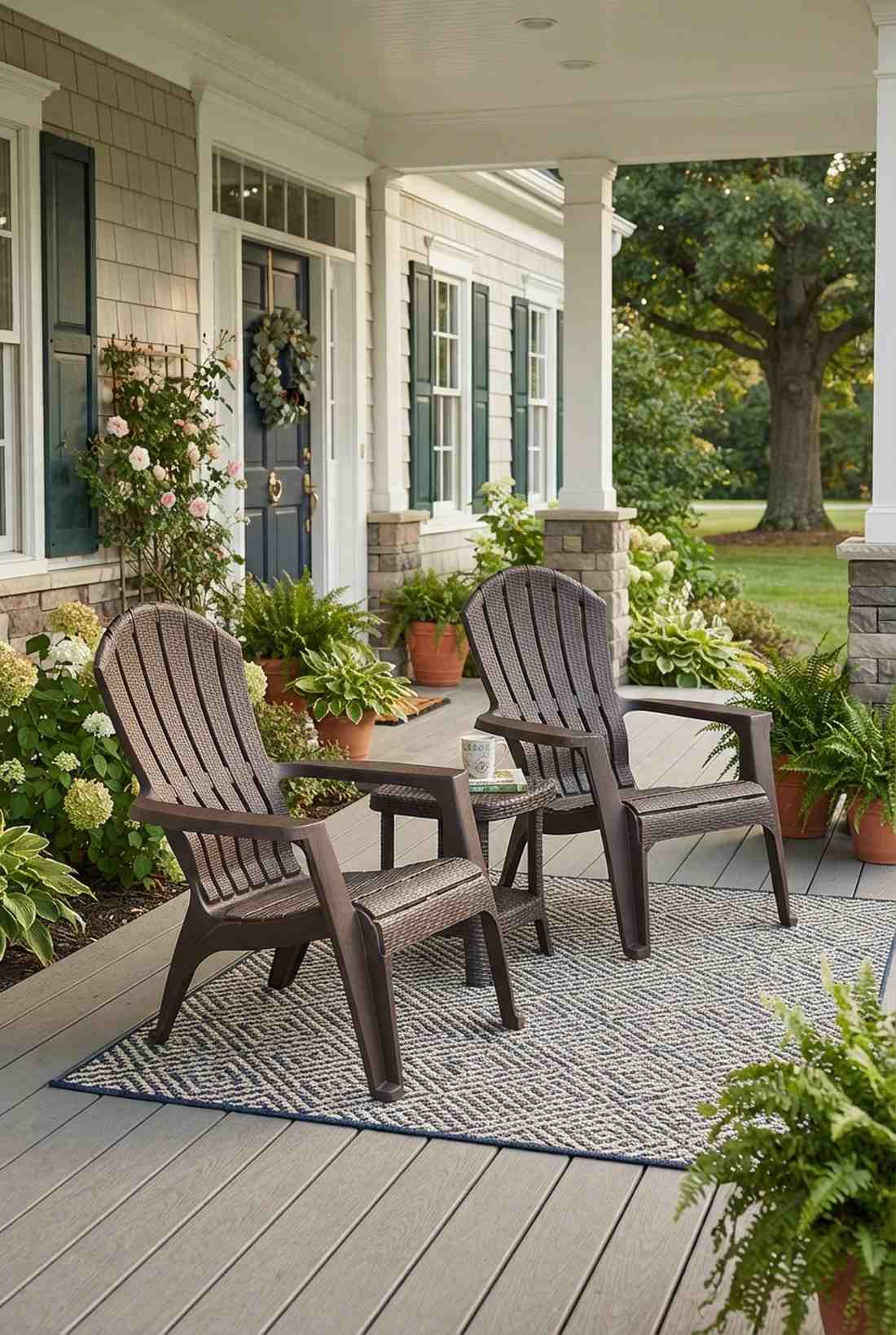 molded resin wicker comfort chairs
