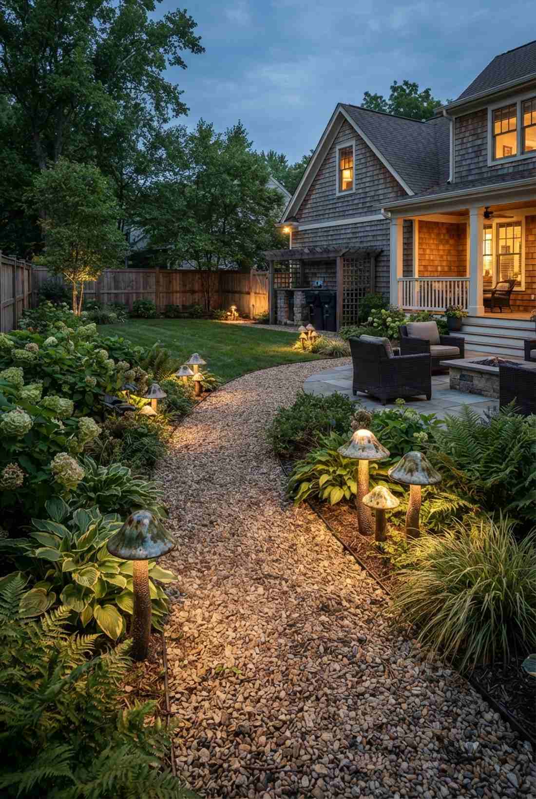motion sensor mushroom lights