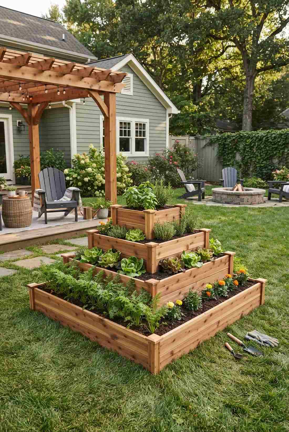 pallet planter walls
