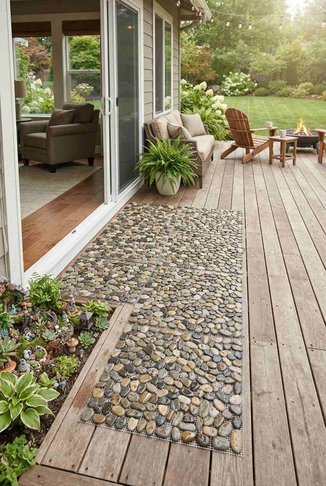 pebble tile mats