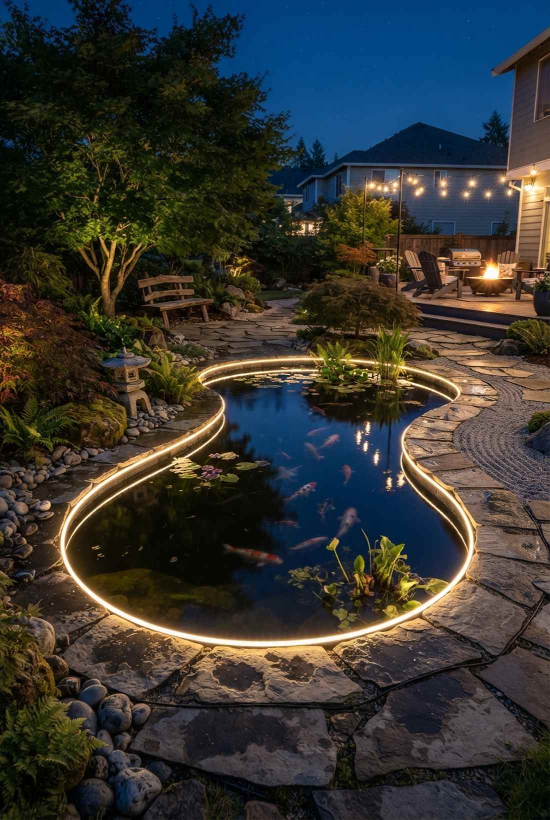 pond perimeter outline