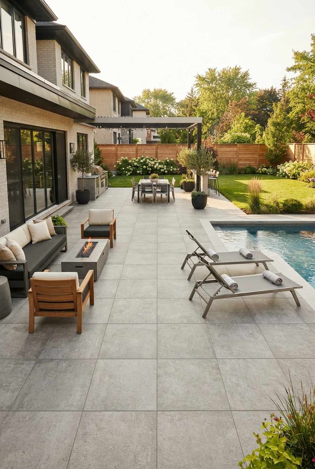 porcelain tile patio