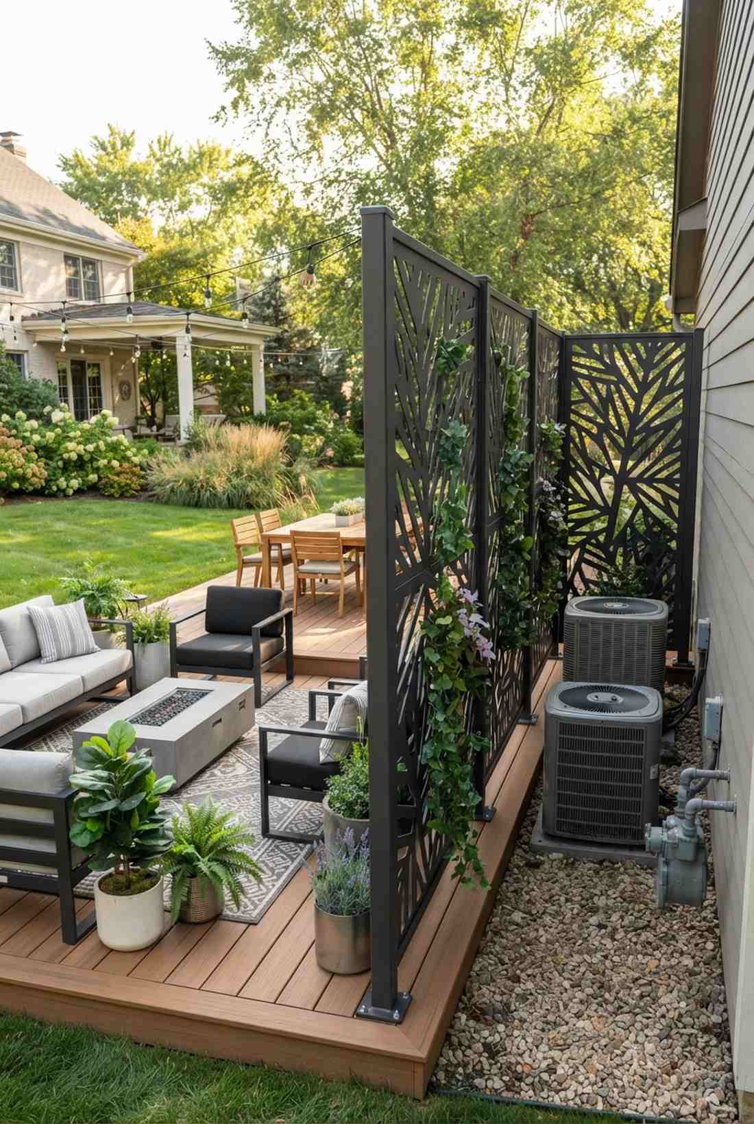 powder coated aluminum privacy screens