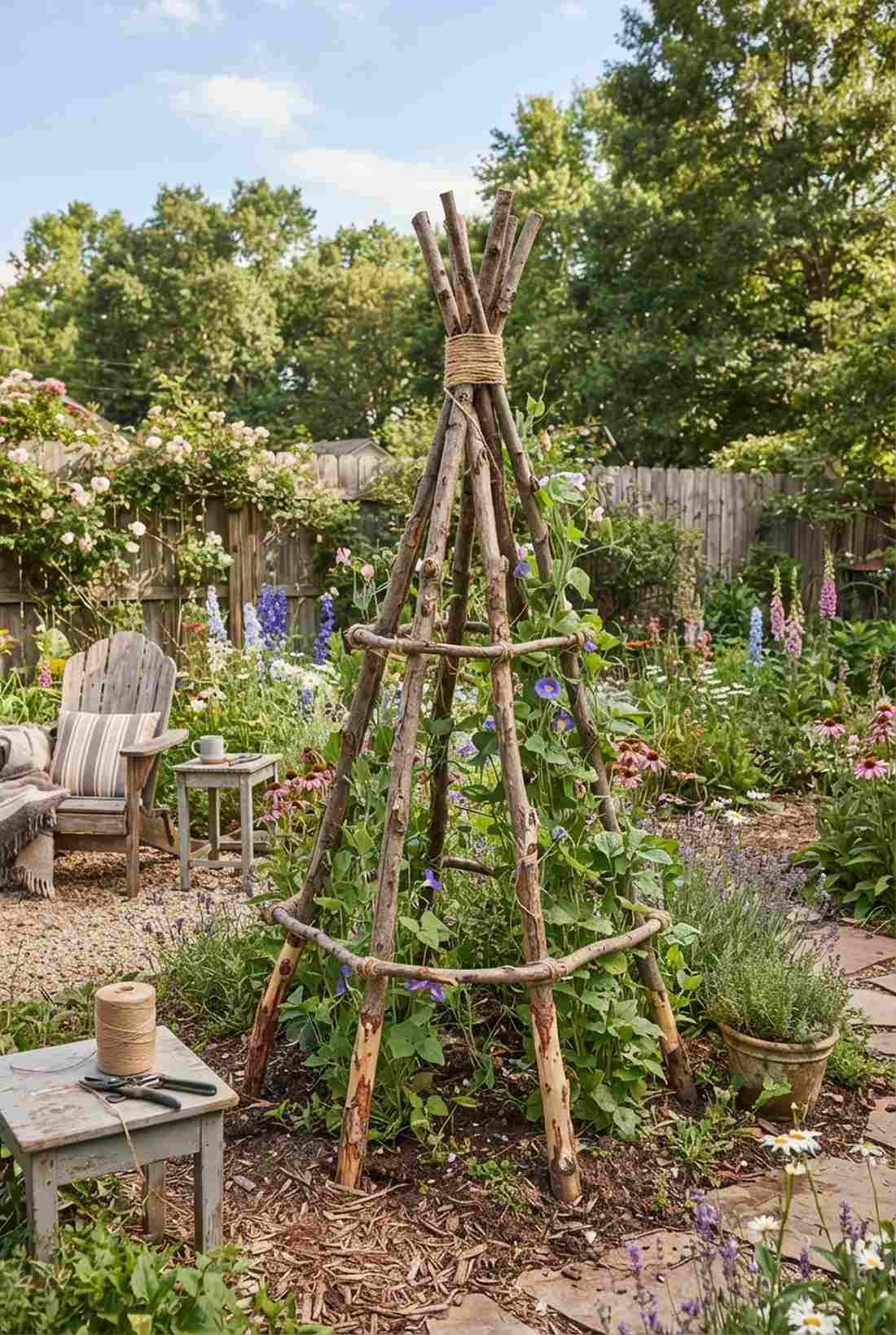 pvc pipe trellis frame