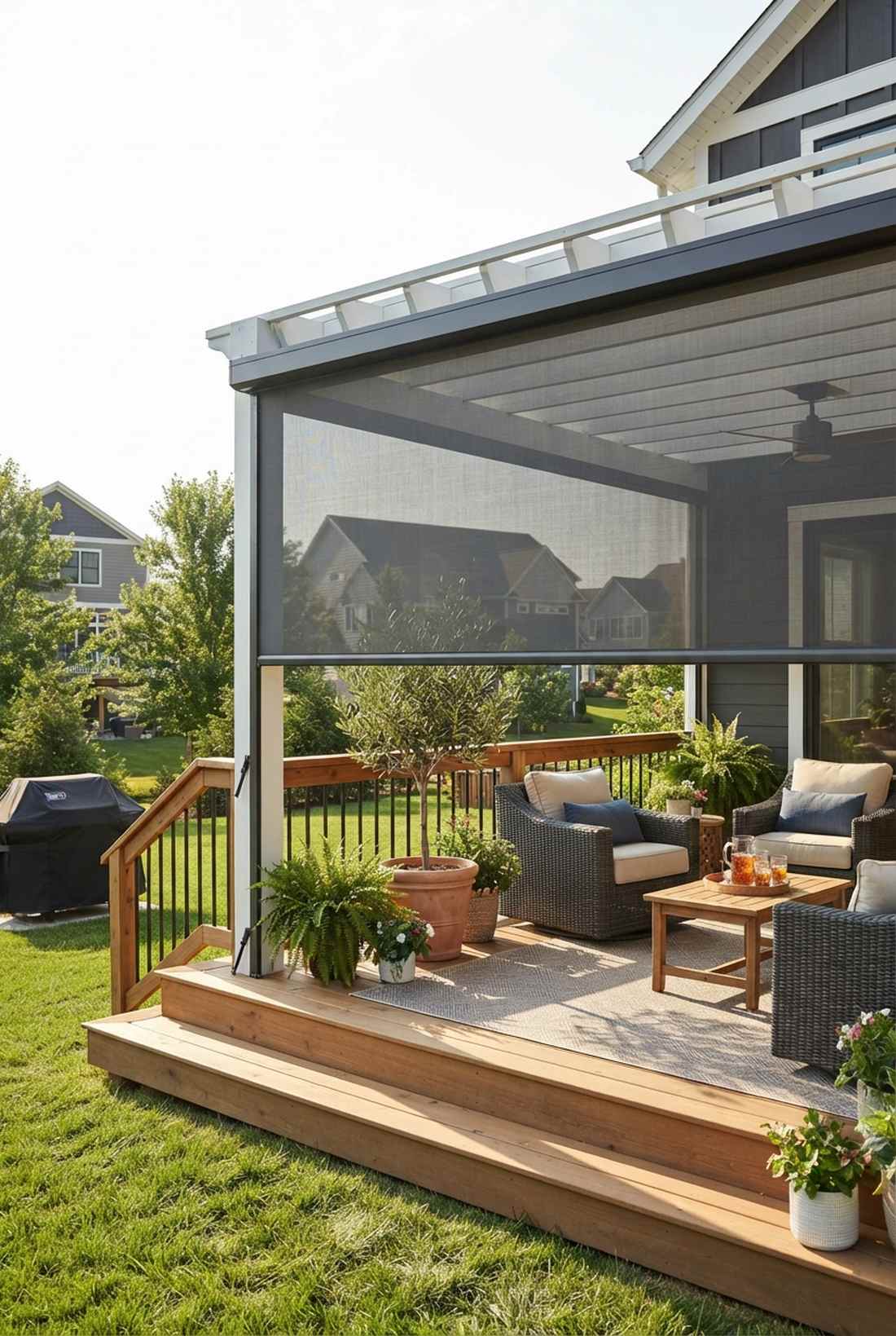 retractable shade screens