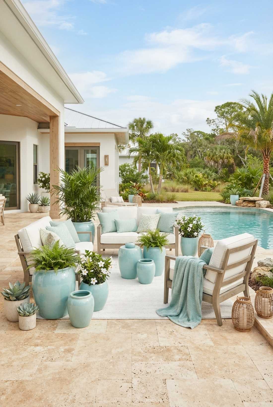 seafoam green accents