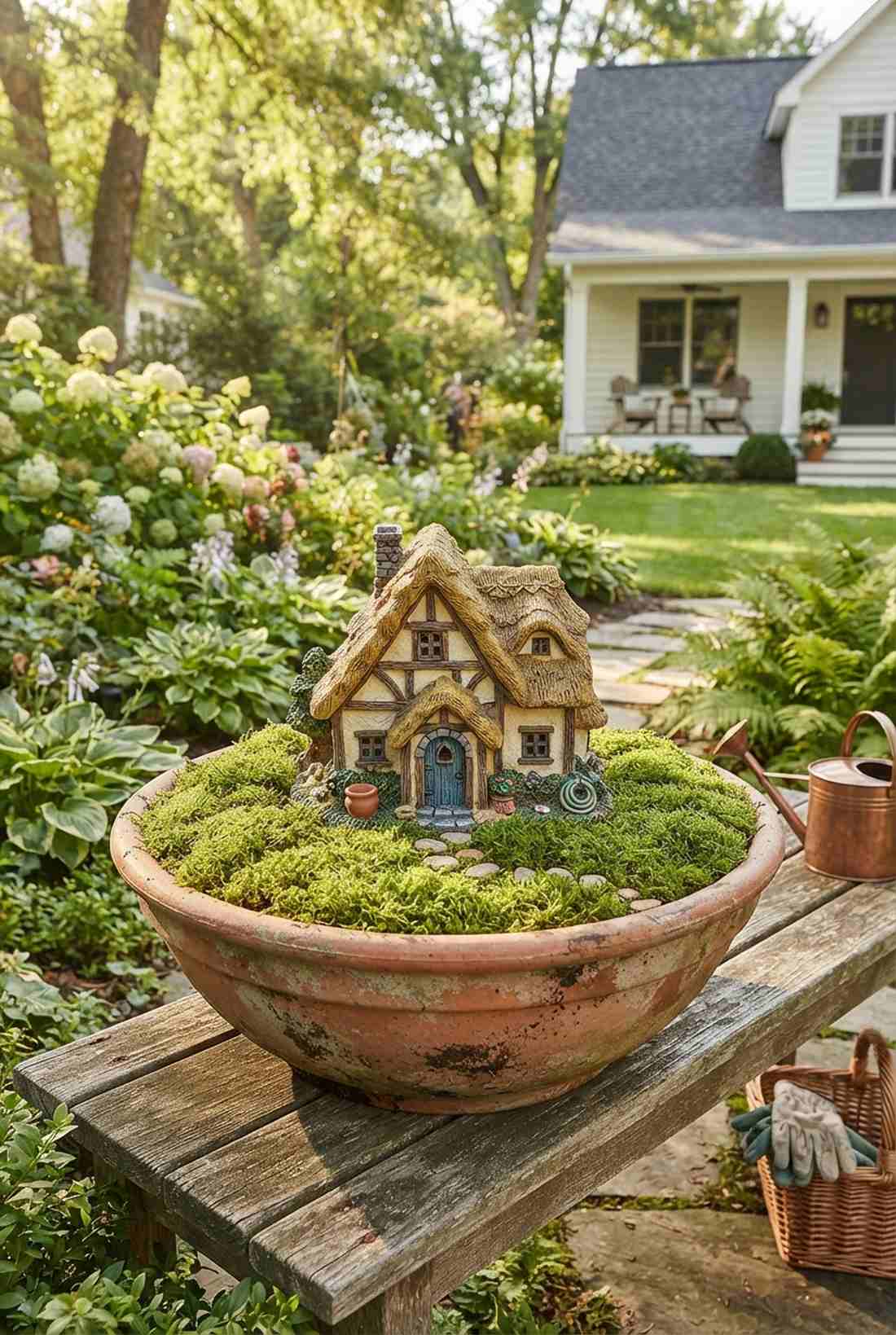 thatched roof cottage