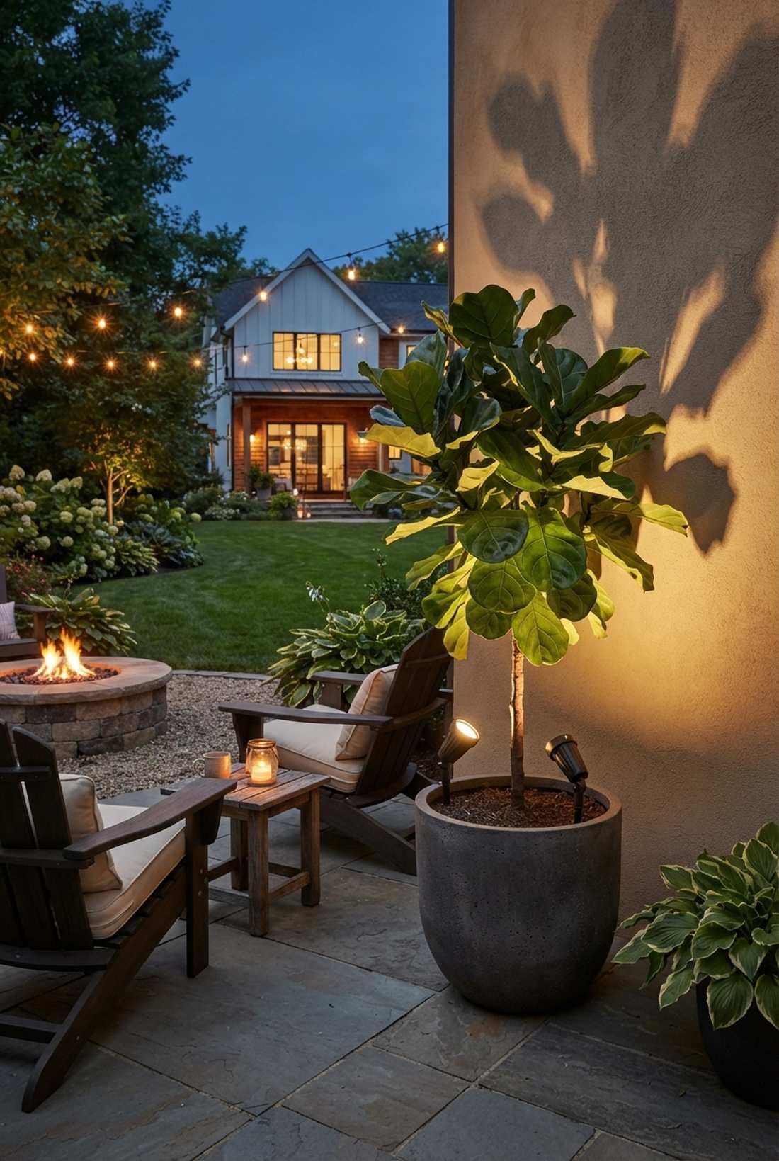 uplighting for plant drama