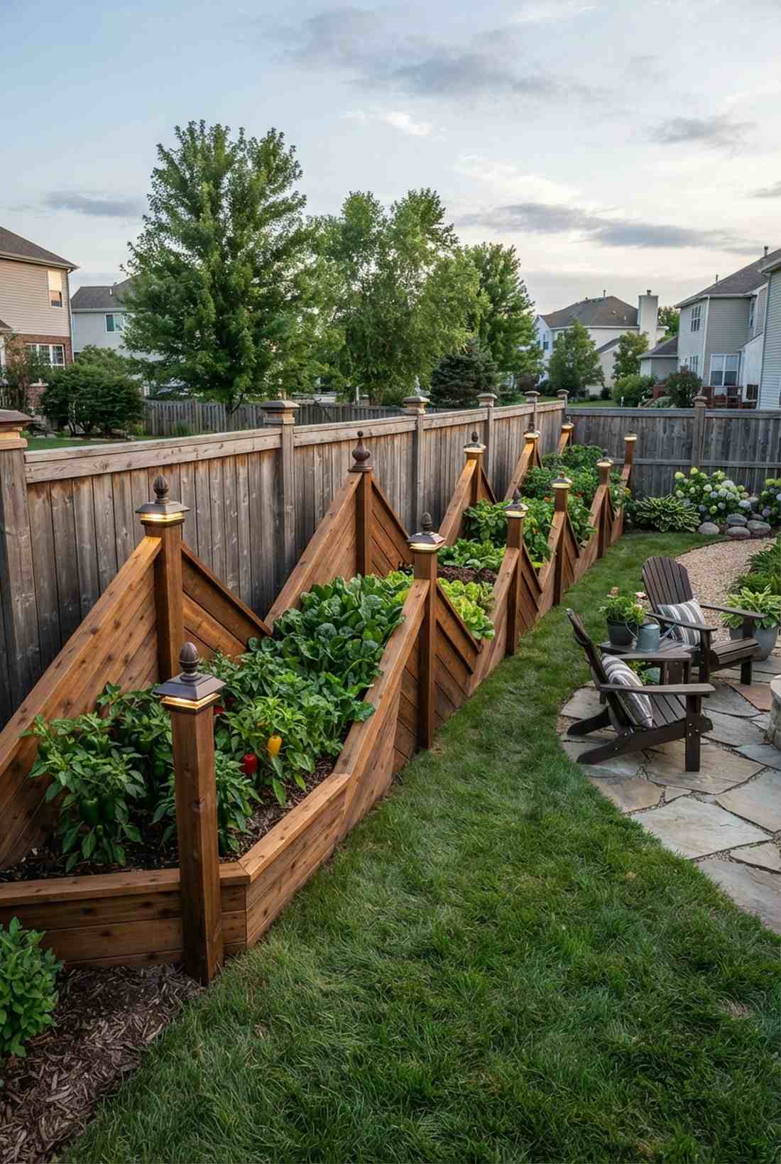 zigzag fence line beds