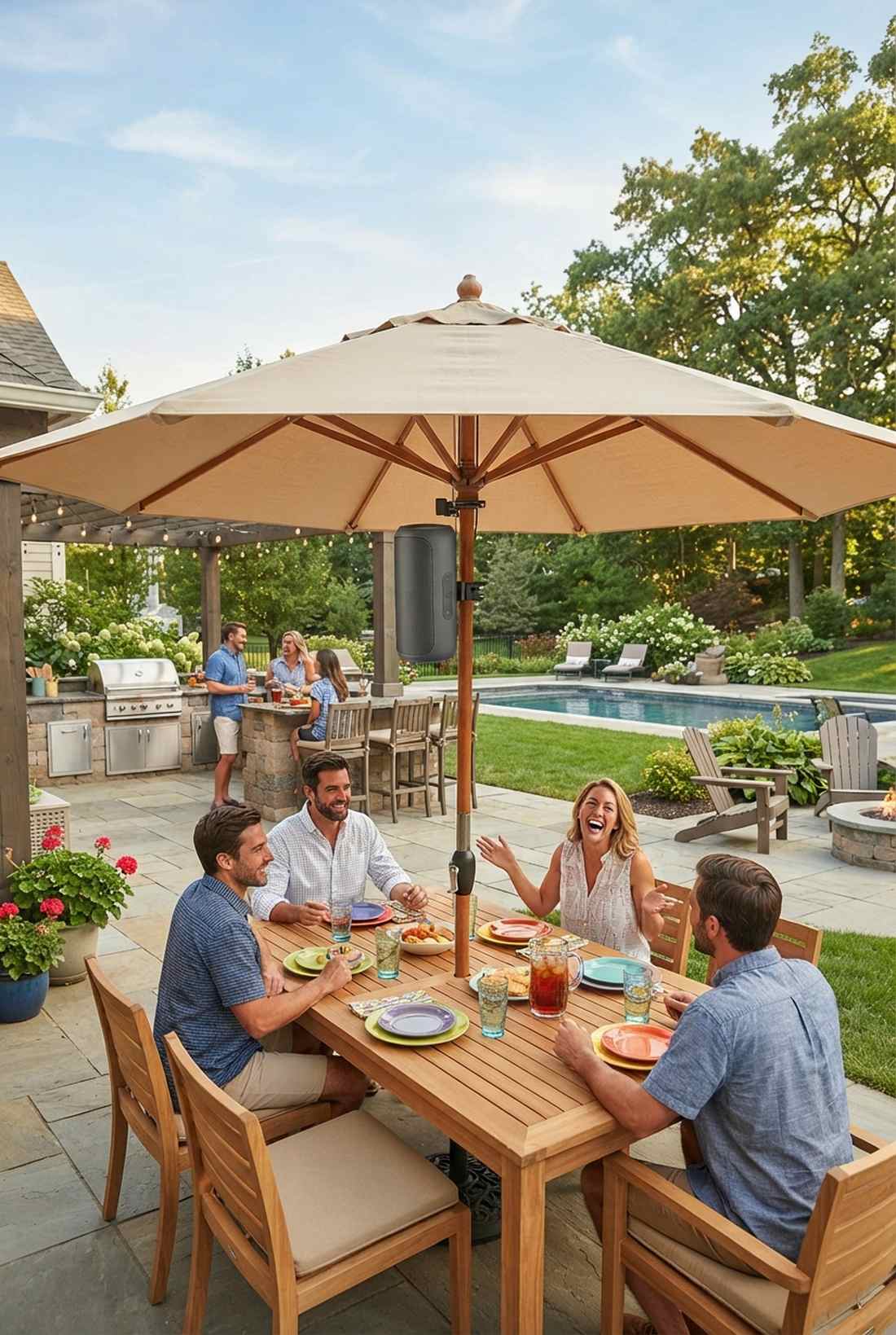 bluetooth speaker umbrella systems
