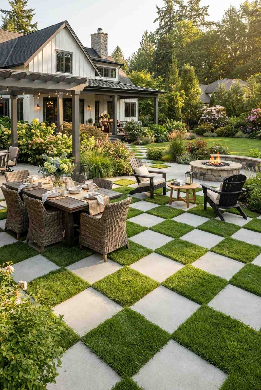checkerboard turf integration
