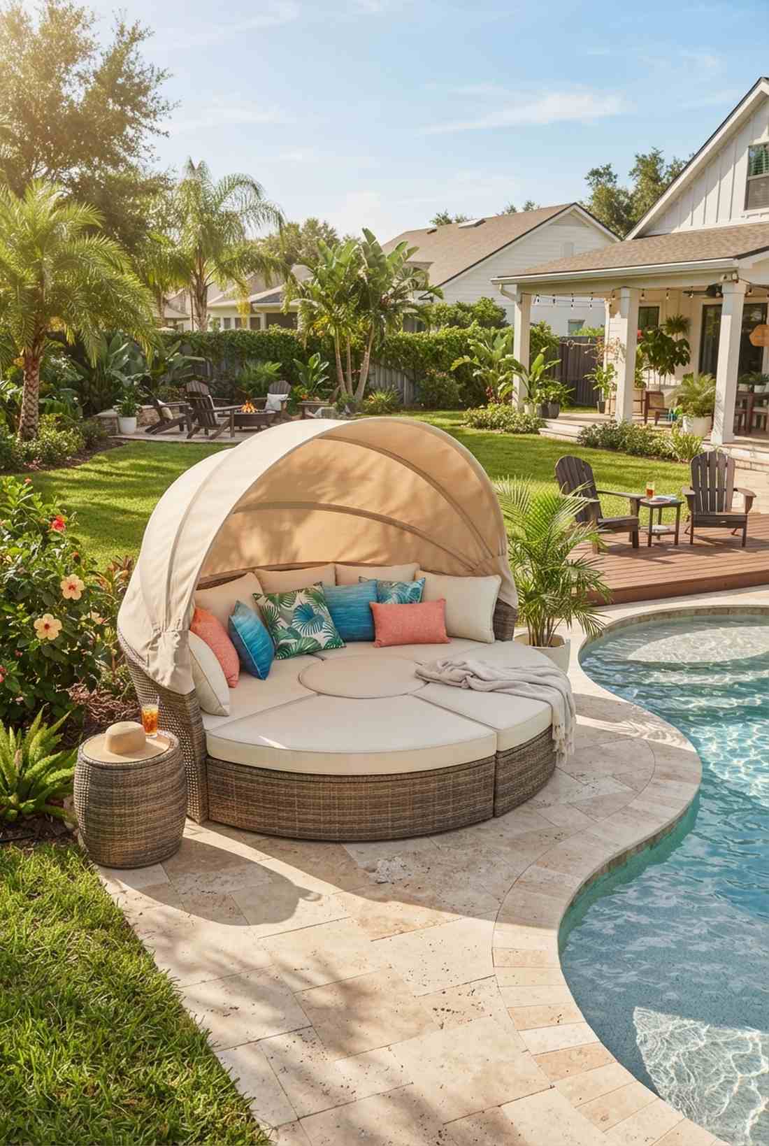 daybed style sectional with canopy