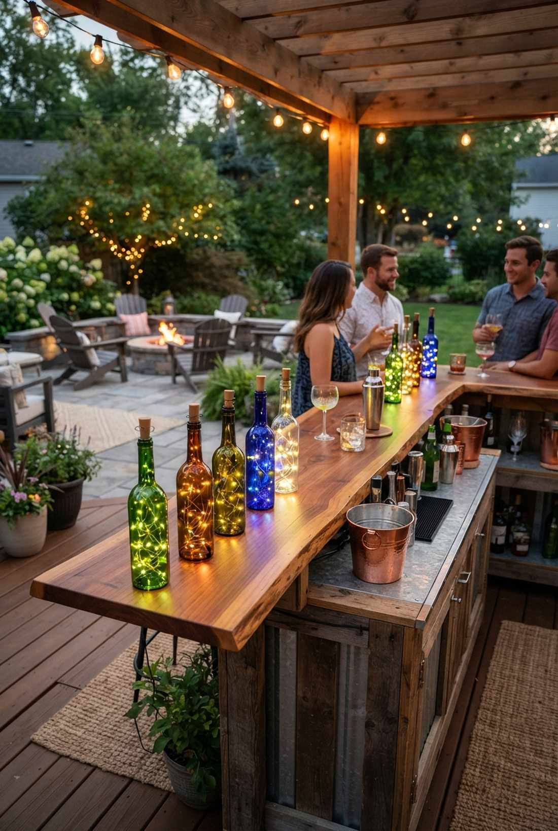 decorative bottle luminaries