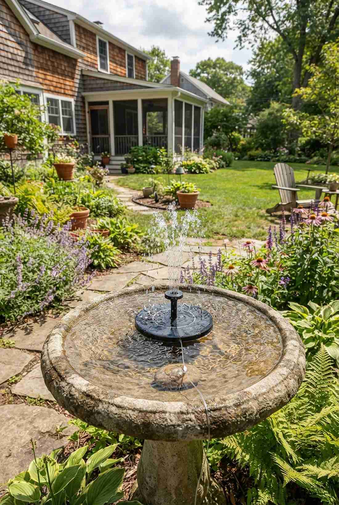 floating solar fountain