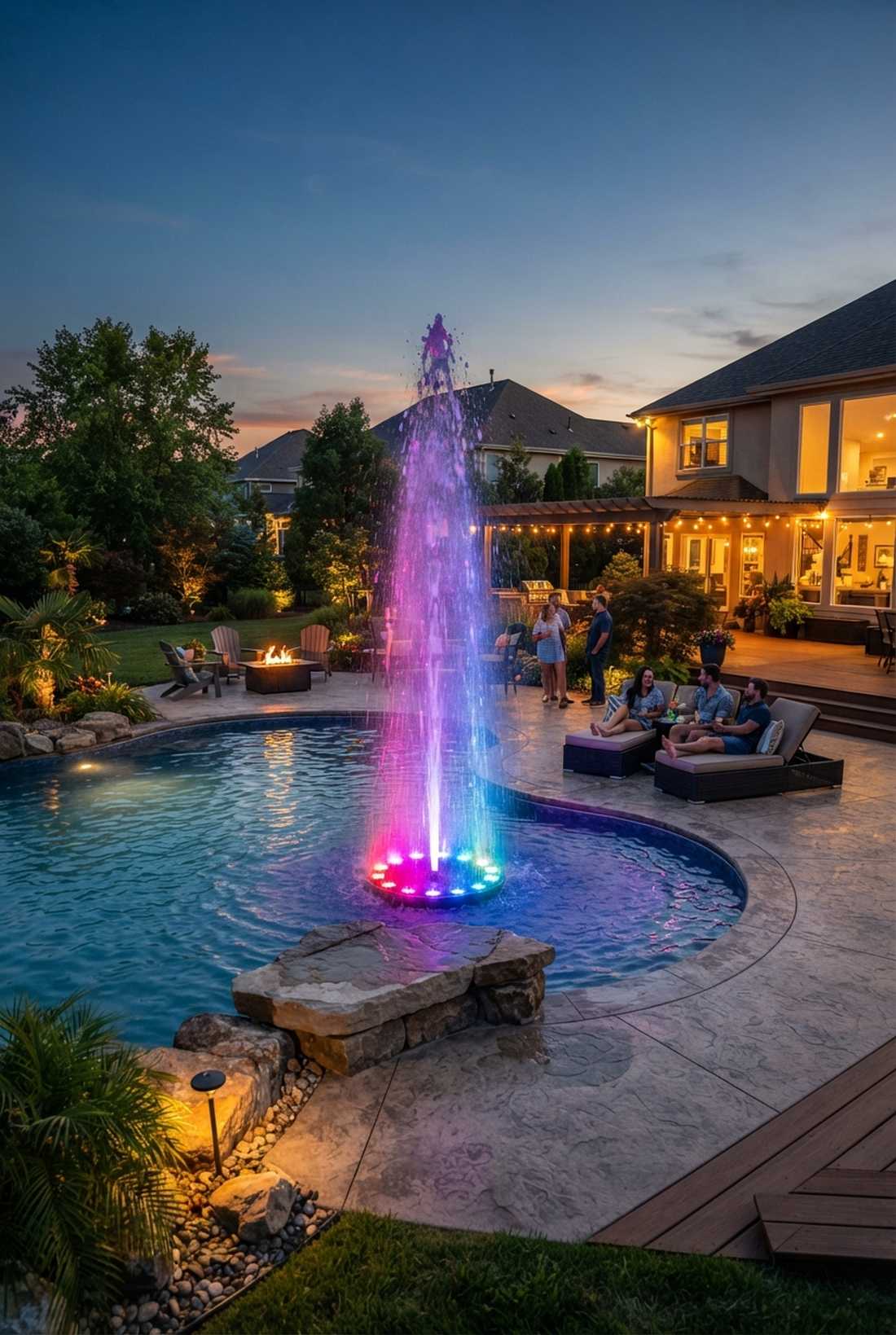 fountain color changing rgb