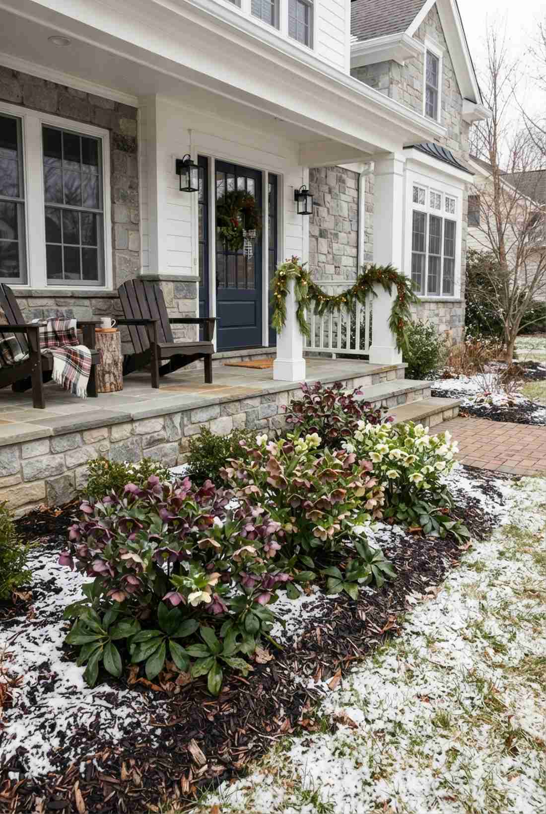 hellebore winter blooms