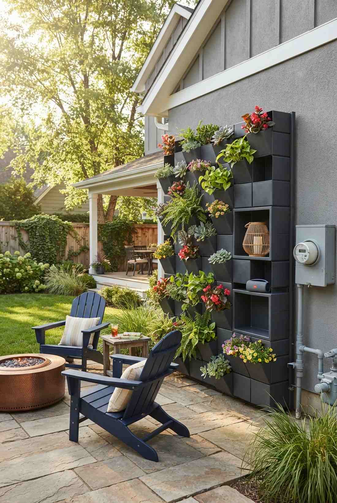 interlocking cube planters