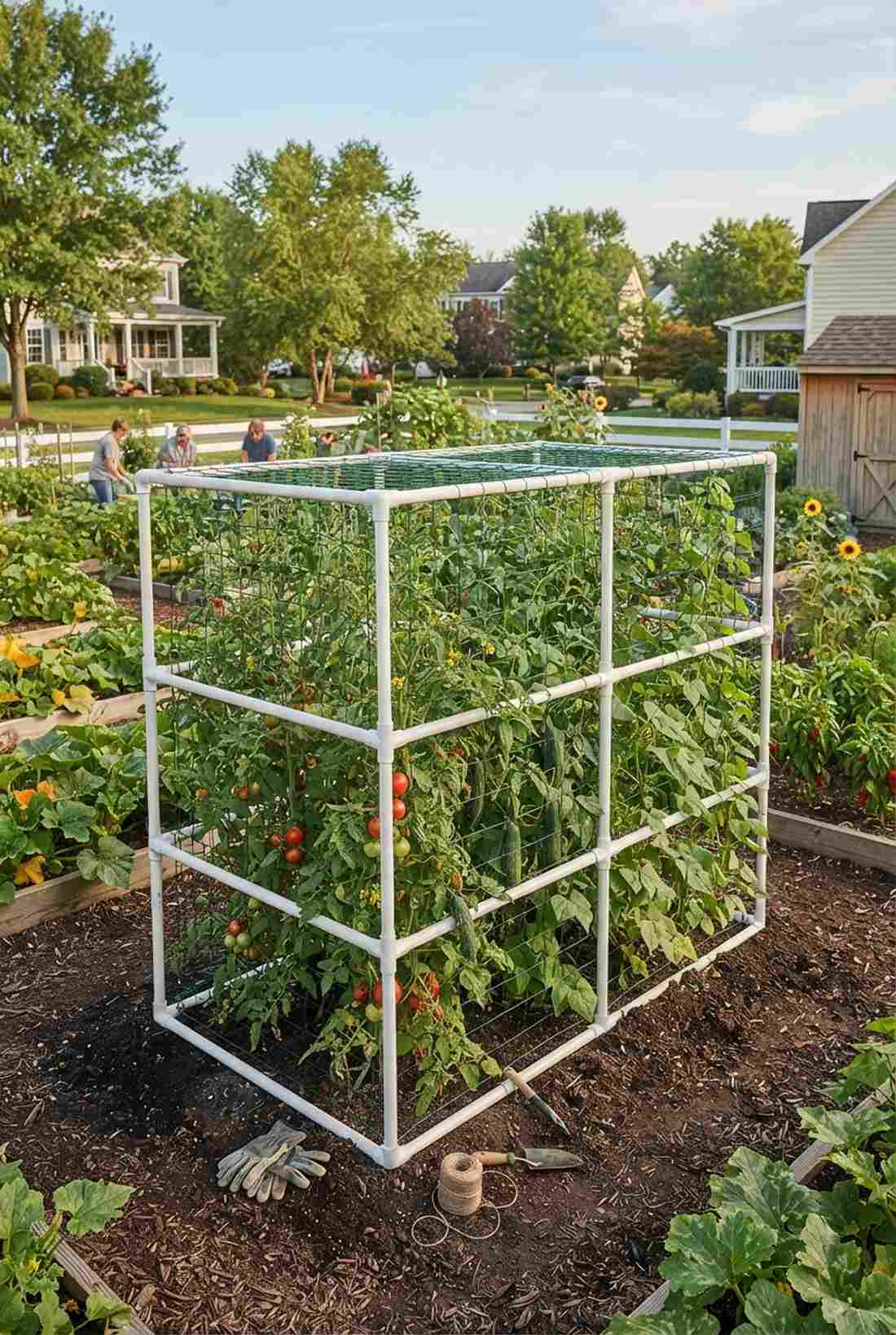 ladder trellis repurpose