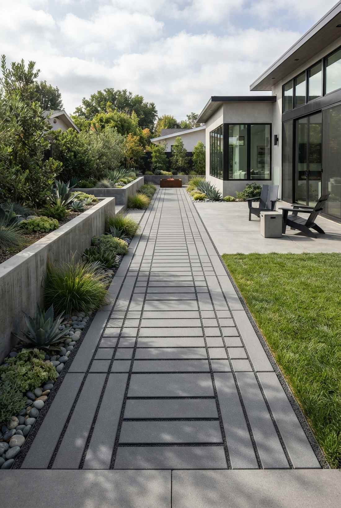 linear plank pavers