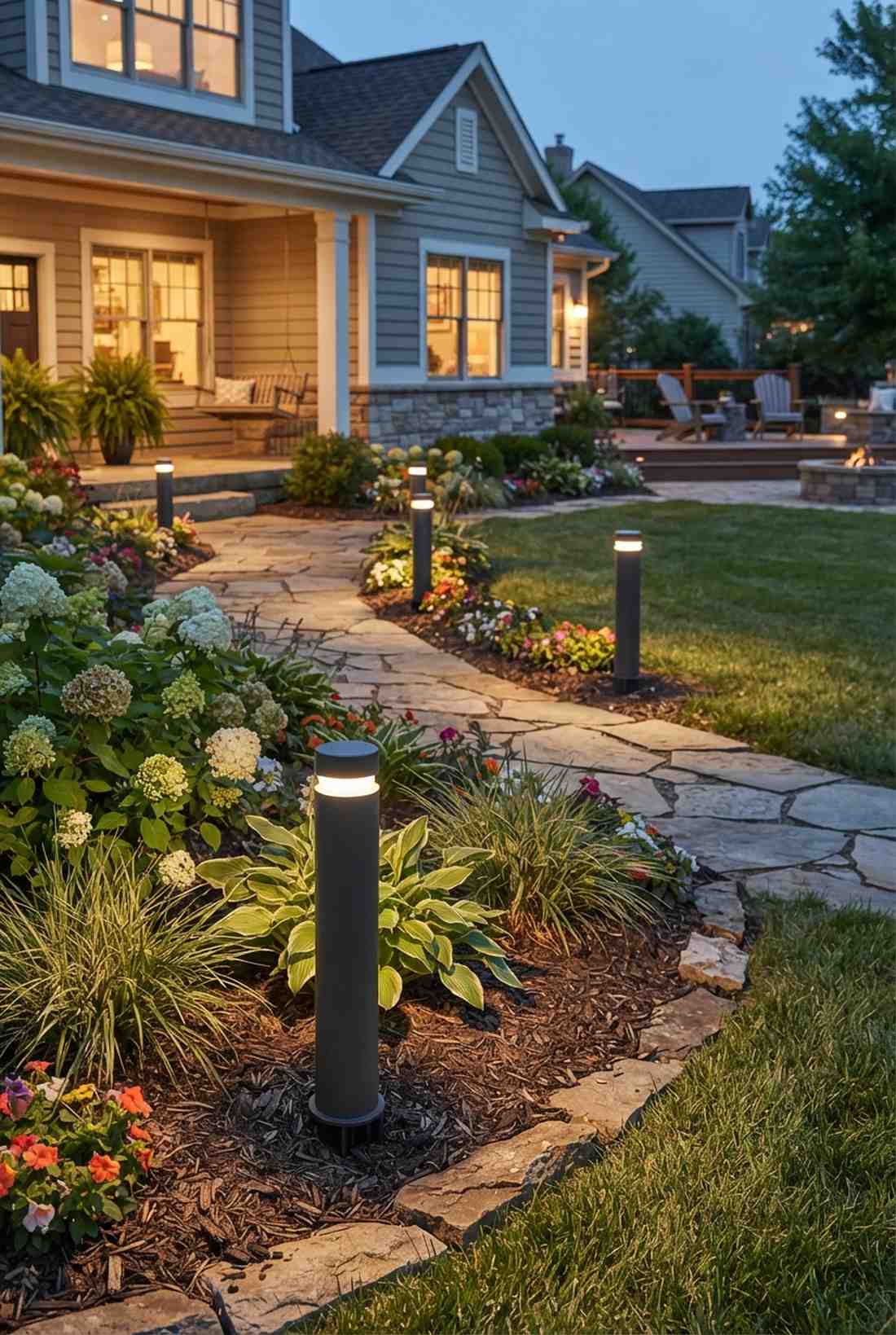 low profile bollard lights