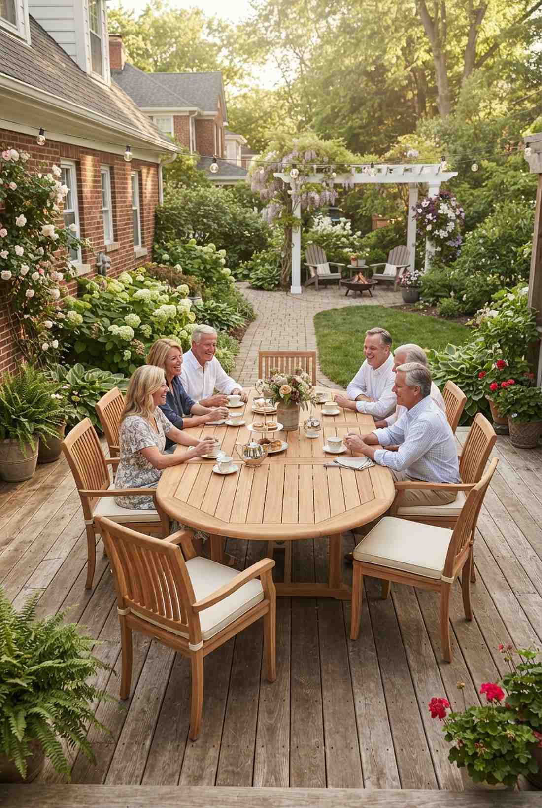 oval extension table set