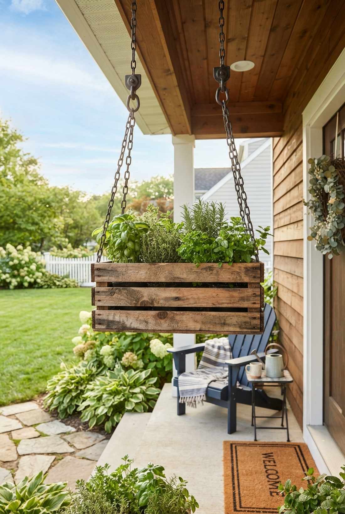 pallet wood hanging crate
