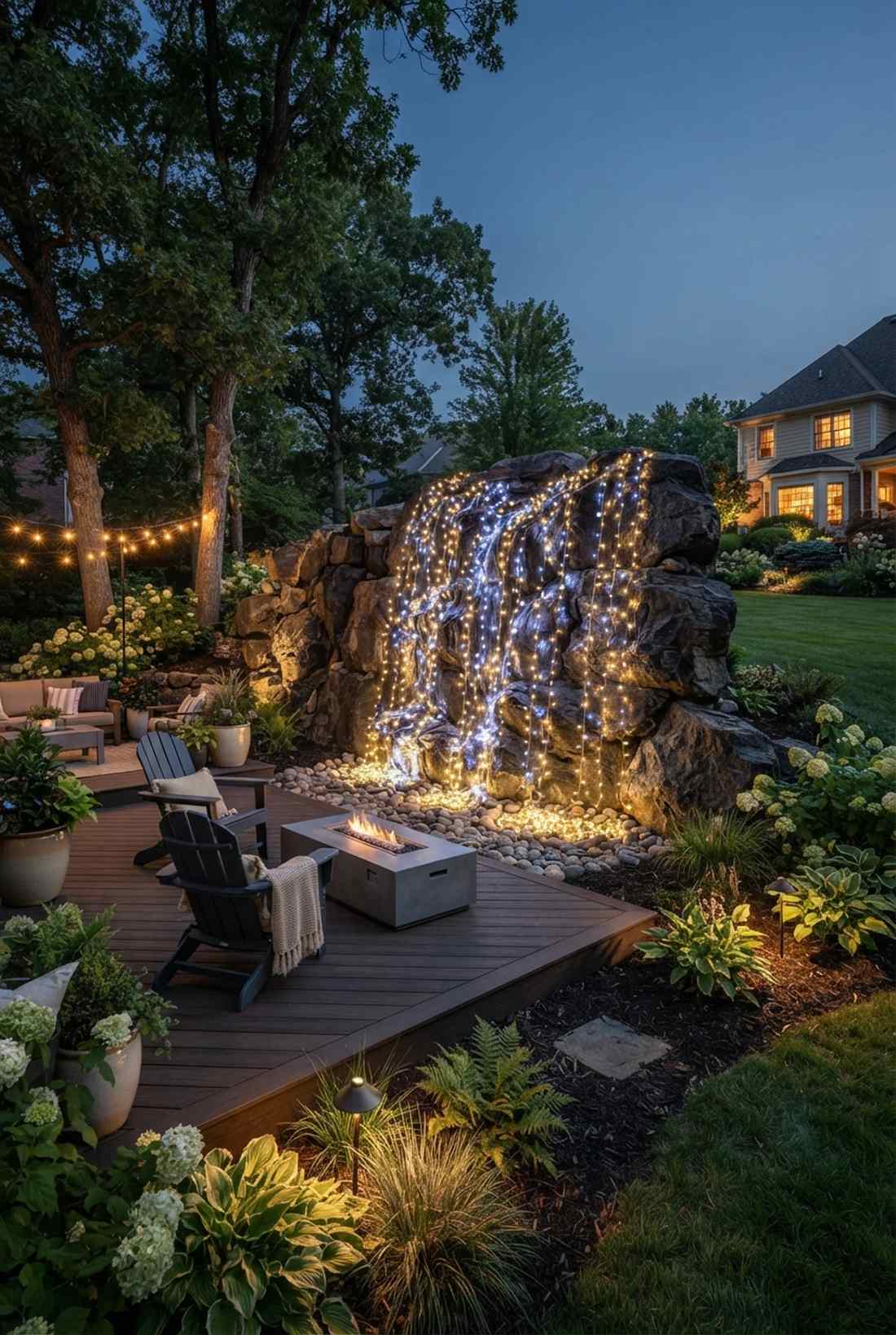rock feature curtains