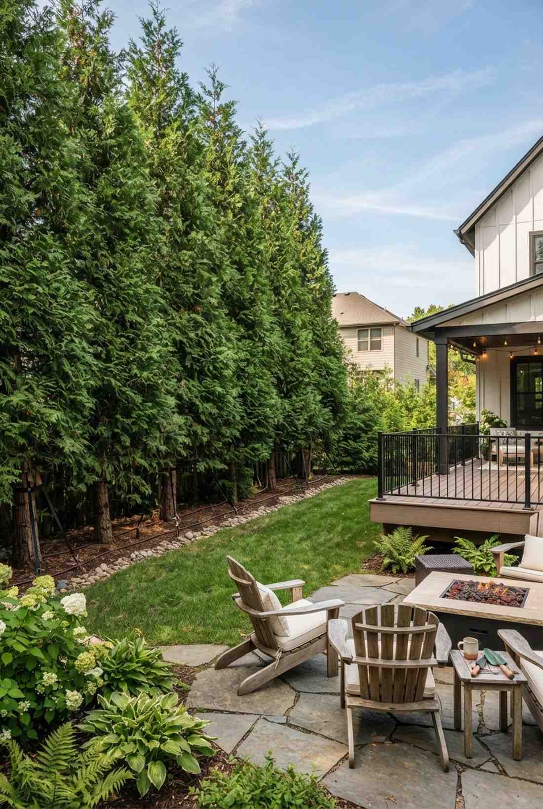 arborvitae emerald green wall