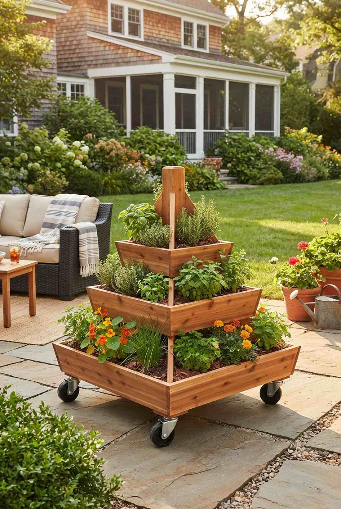 balcony rail vertical garden bed
