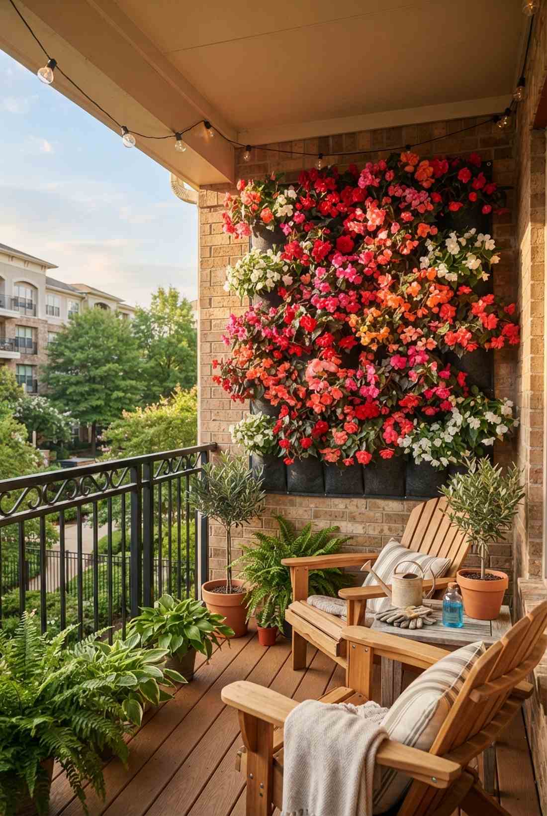 begonia and impatiens seasonal color