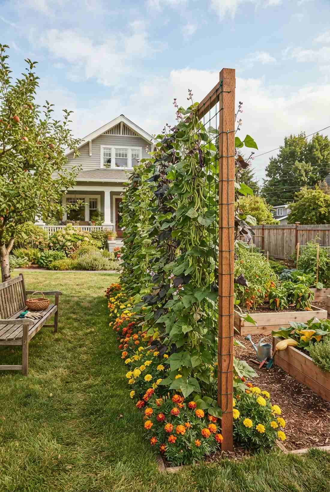 cucumber trellis walls