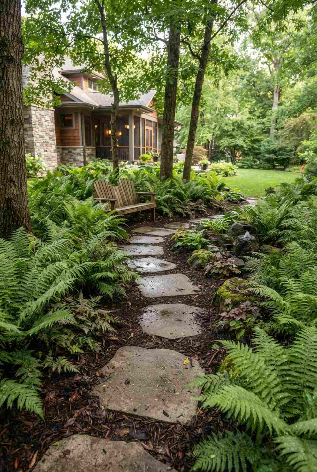 ferns textured understory