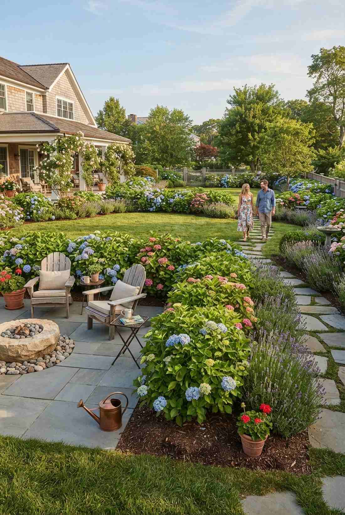 flowering shrub zone dividers