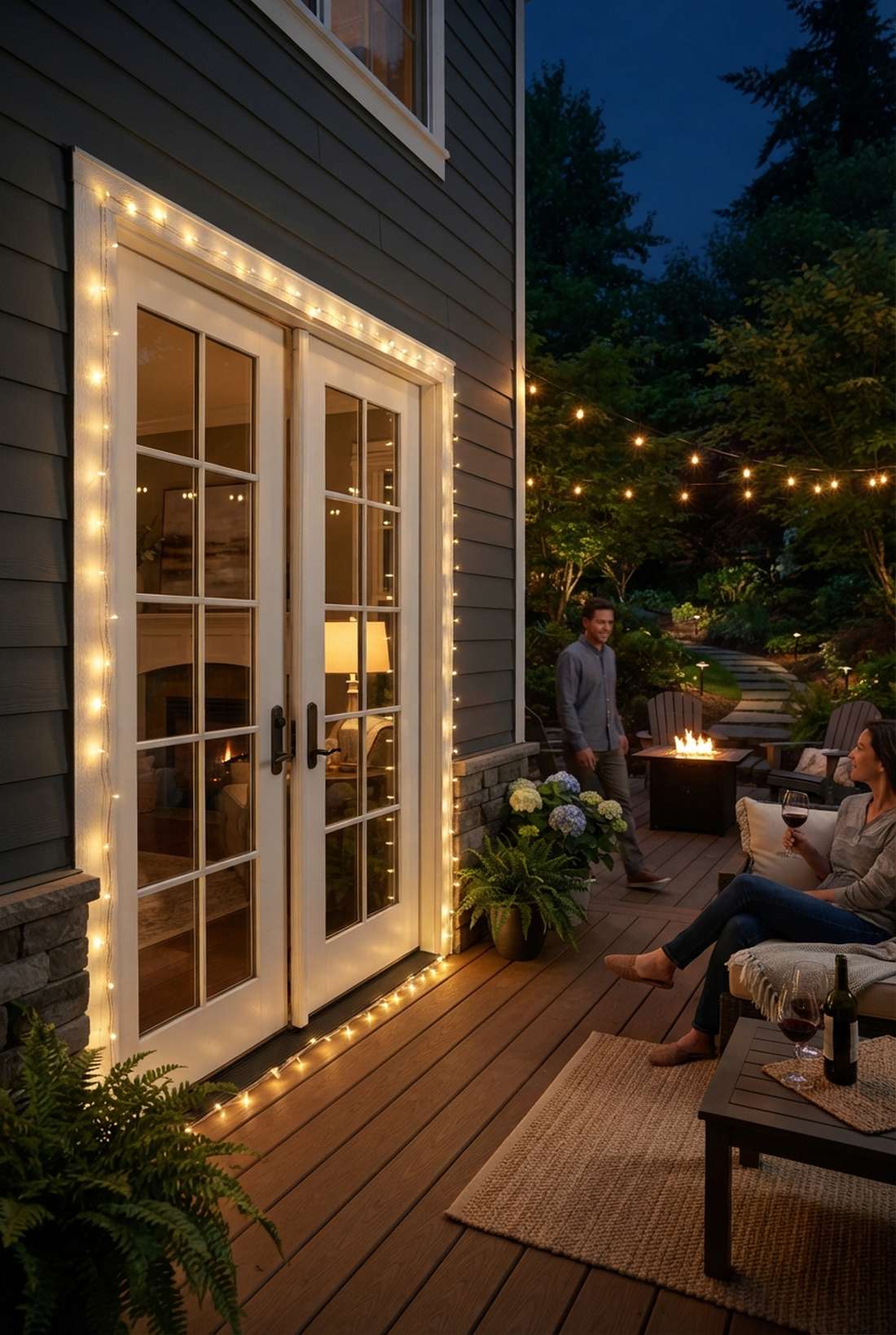 french door garden portal