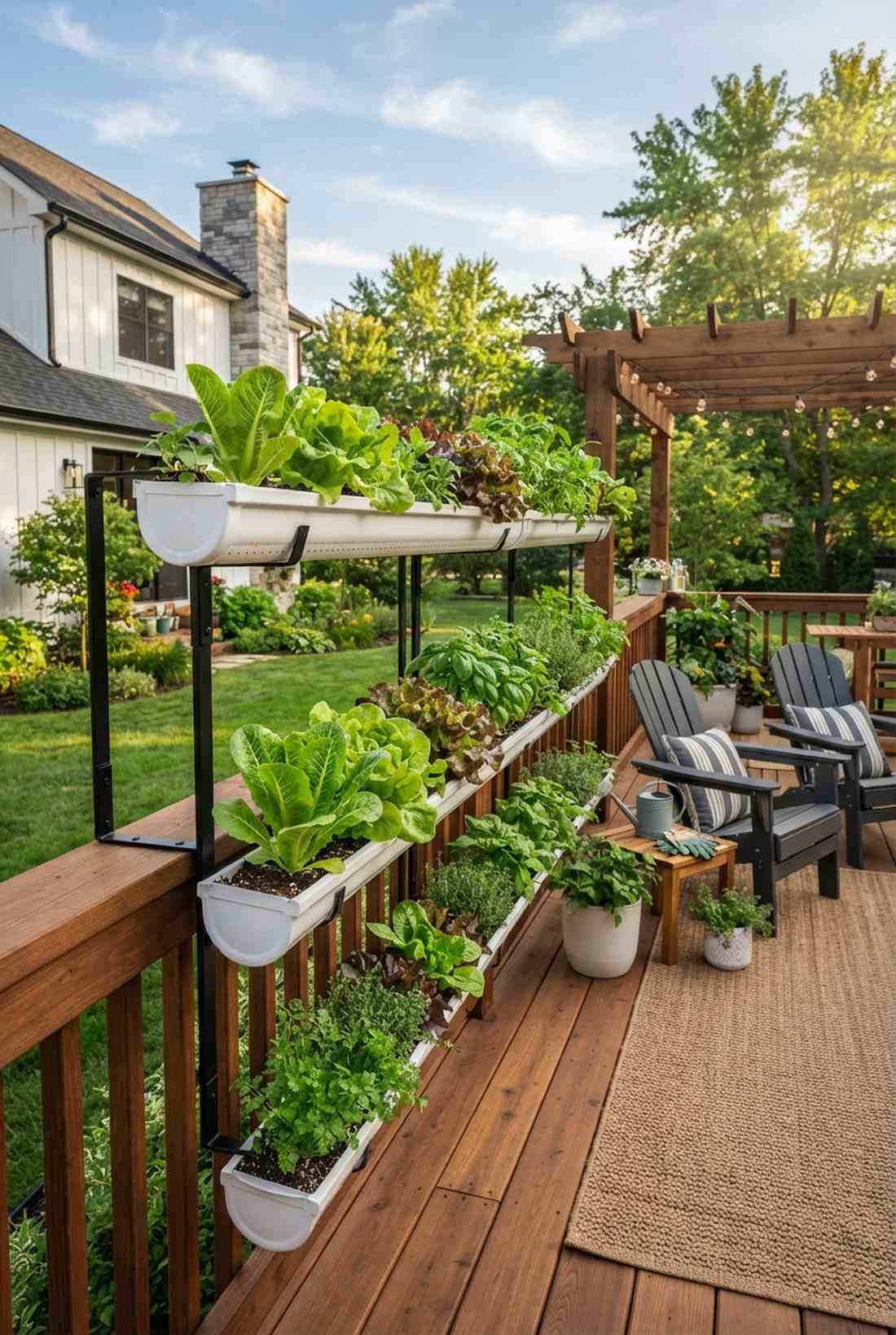 gutter garden rail system