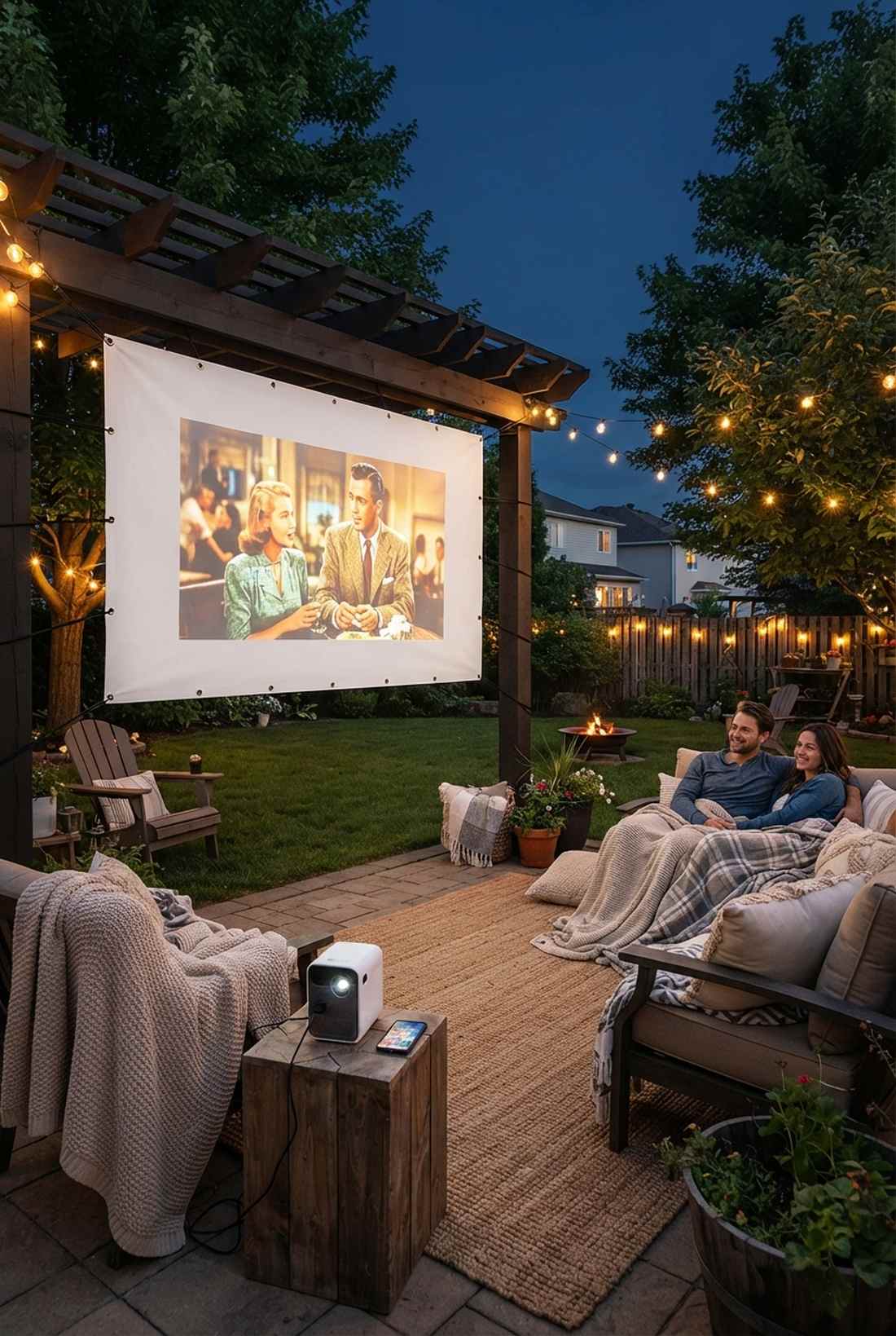 outdoor cinema setups