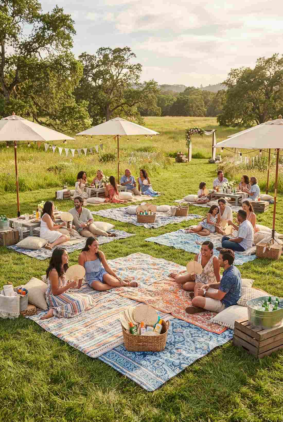 picnic blanket zones