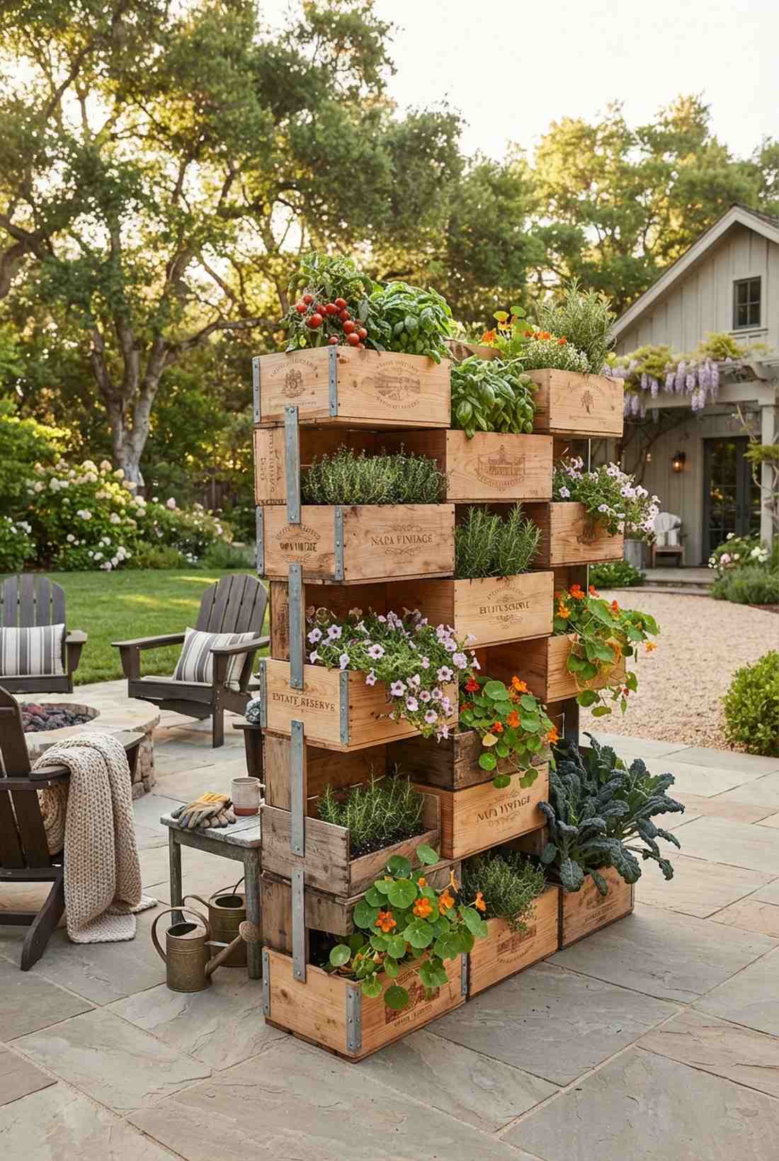 pvc pipe vertical planter